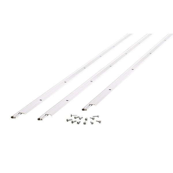 Tower Sealants M-D Building Products Satin Nickel Aluminum/Vinyl Top & Sides Door Seal For Door Jambs 36 in. L X 0. 49002 - main